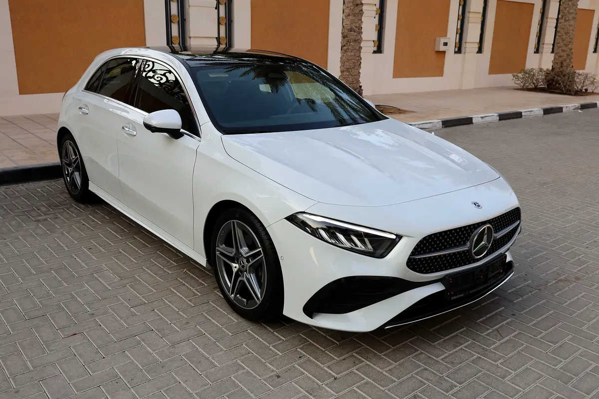 Mercedes-Benz A200 AMG-2024-11000KM-GCC SPECS- UNDER WARRANTY  SERVICE CONTRACT available black as w - Image 1